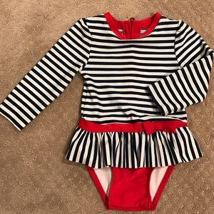 Cat & Jack Baby Girl Long Sleeve Swimsuit